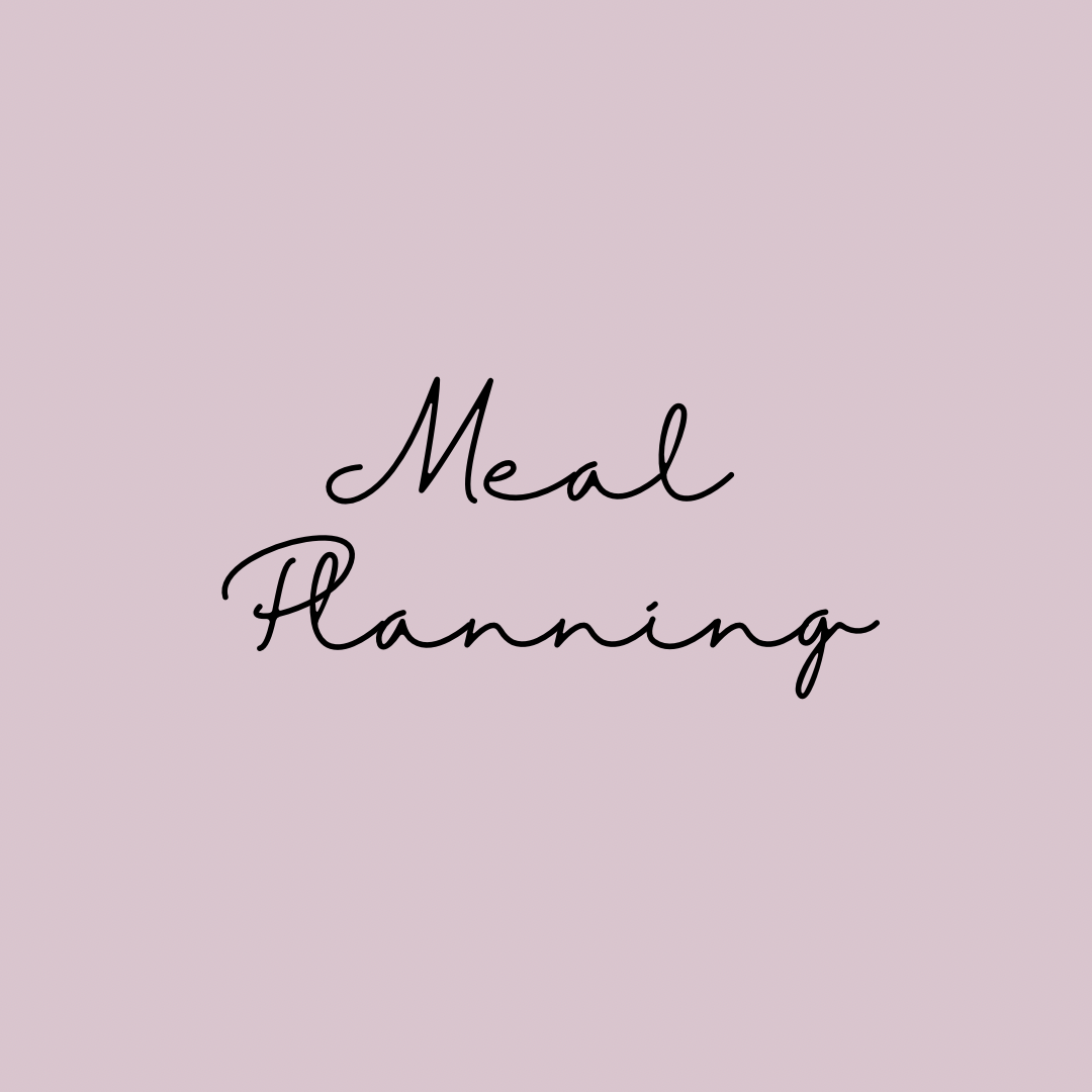 What am I good at? Planning. Meal Planning.