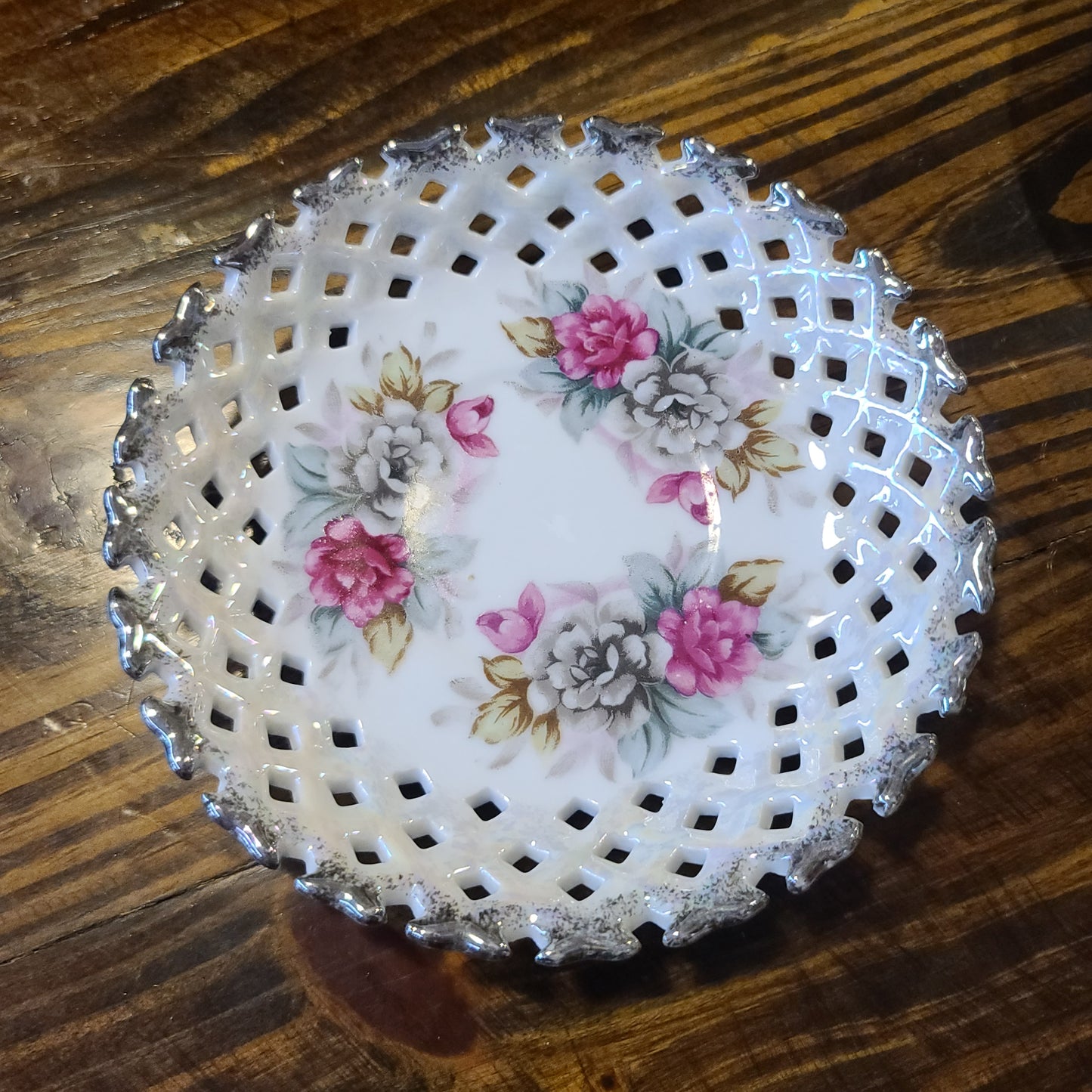 Rosy Lace Plate
