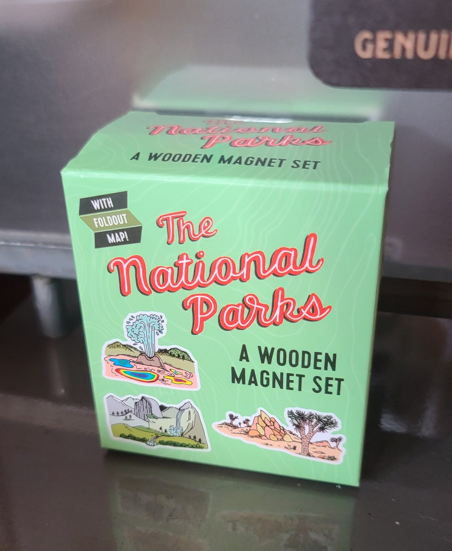 National Parks Wooden Magnets