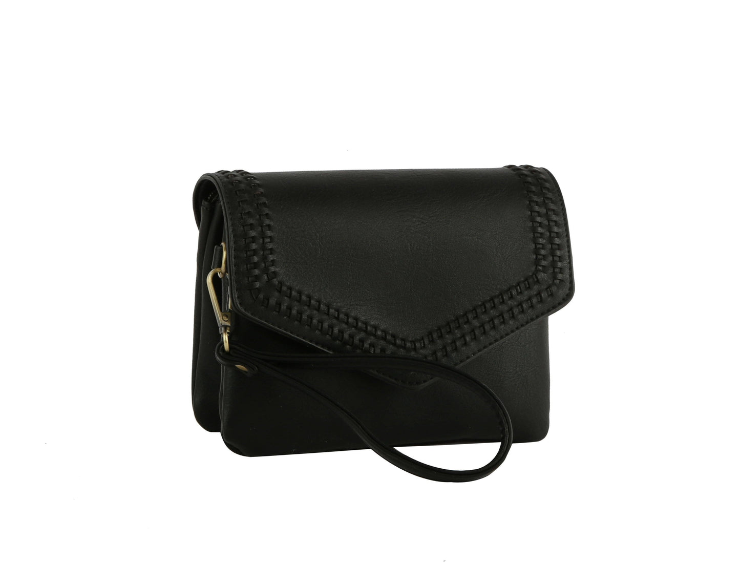 Karli Crossbody Bag with Wristlet - Black