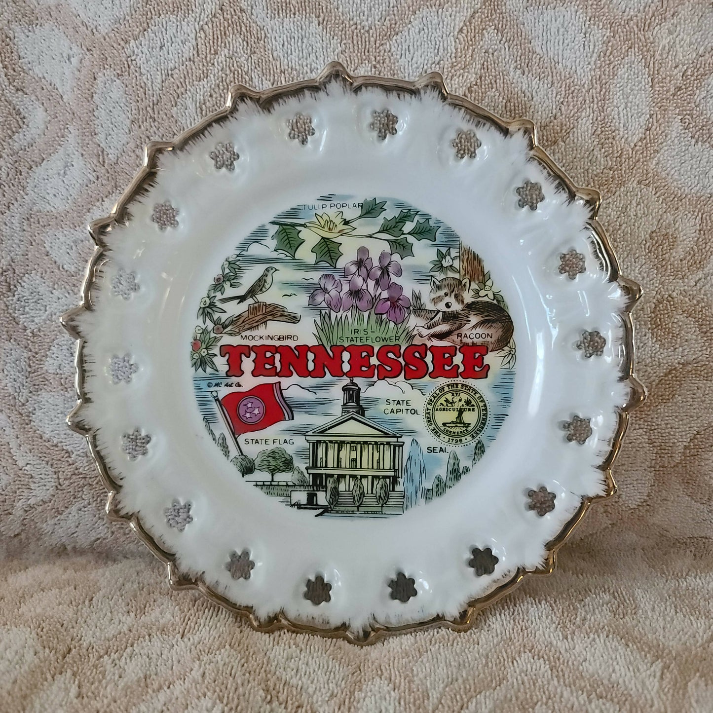 Ceramic Tennessee Plate