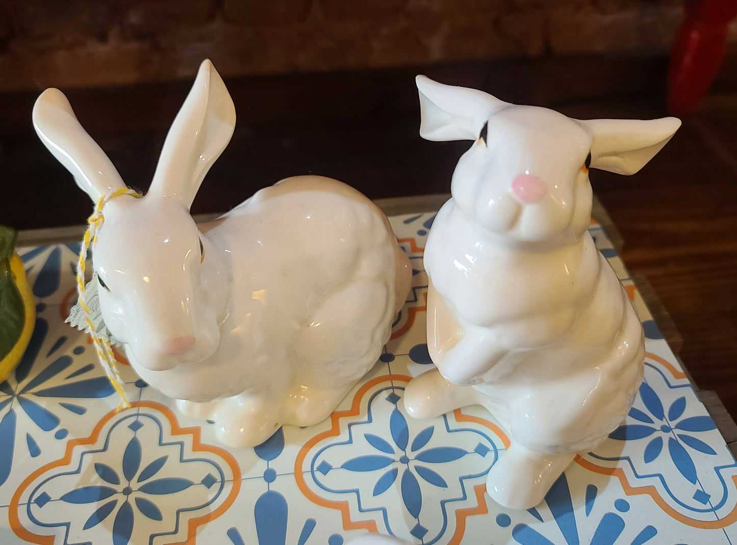 Ceramic Bunnies - 2 Pieces
