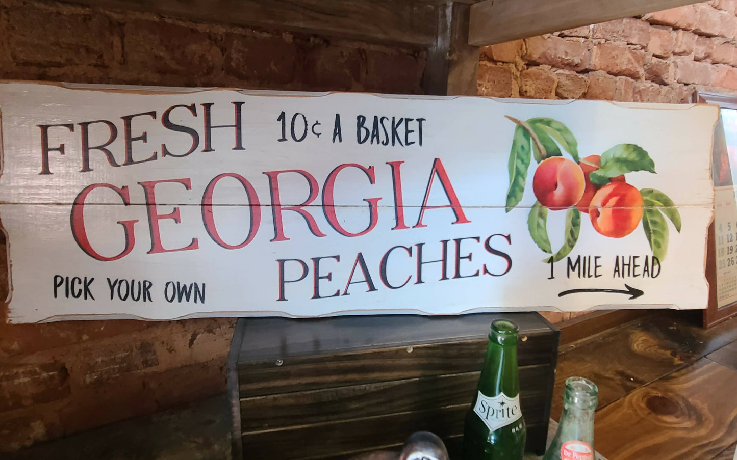 Fresh Georgia Peaches Sign
