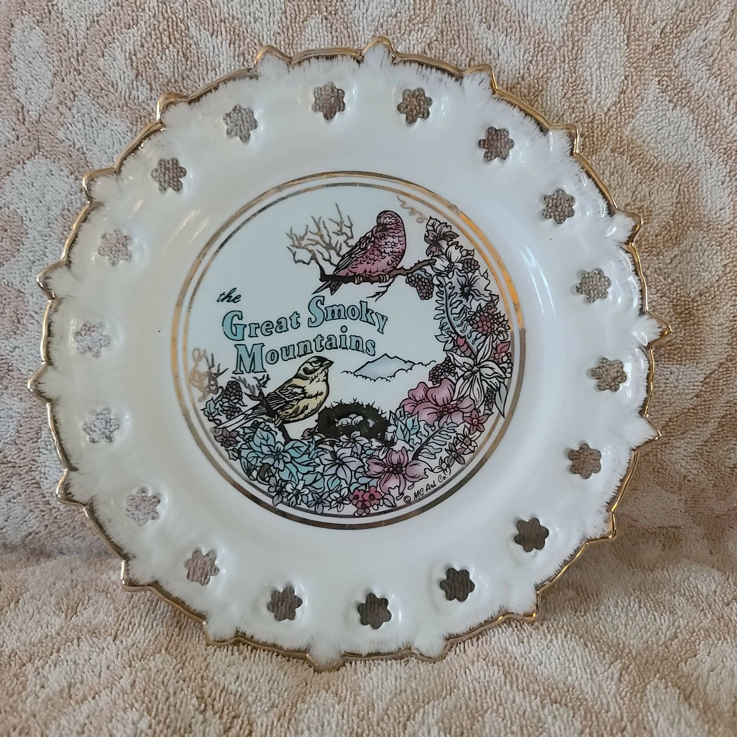 Ceramic Great Smoky Mnts. Plate