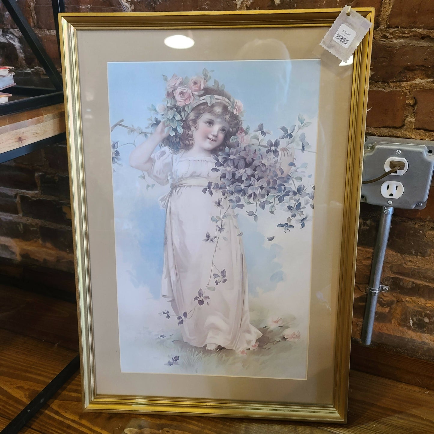 Victorian Girl - Framed