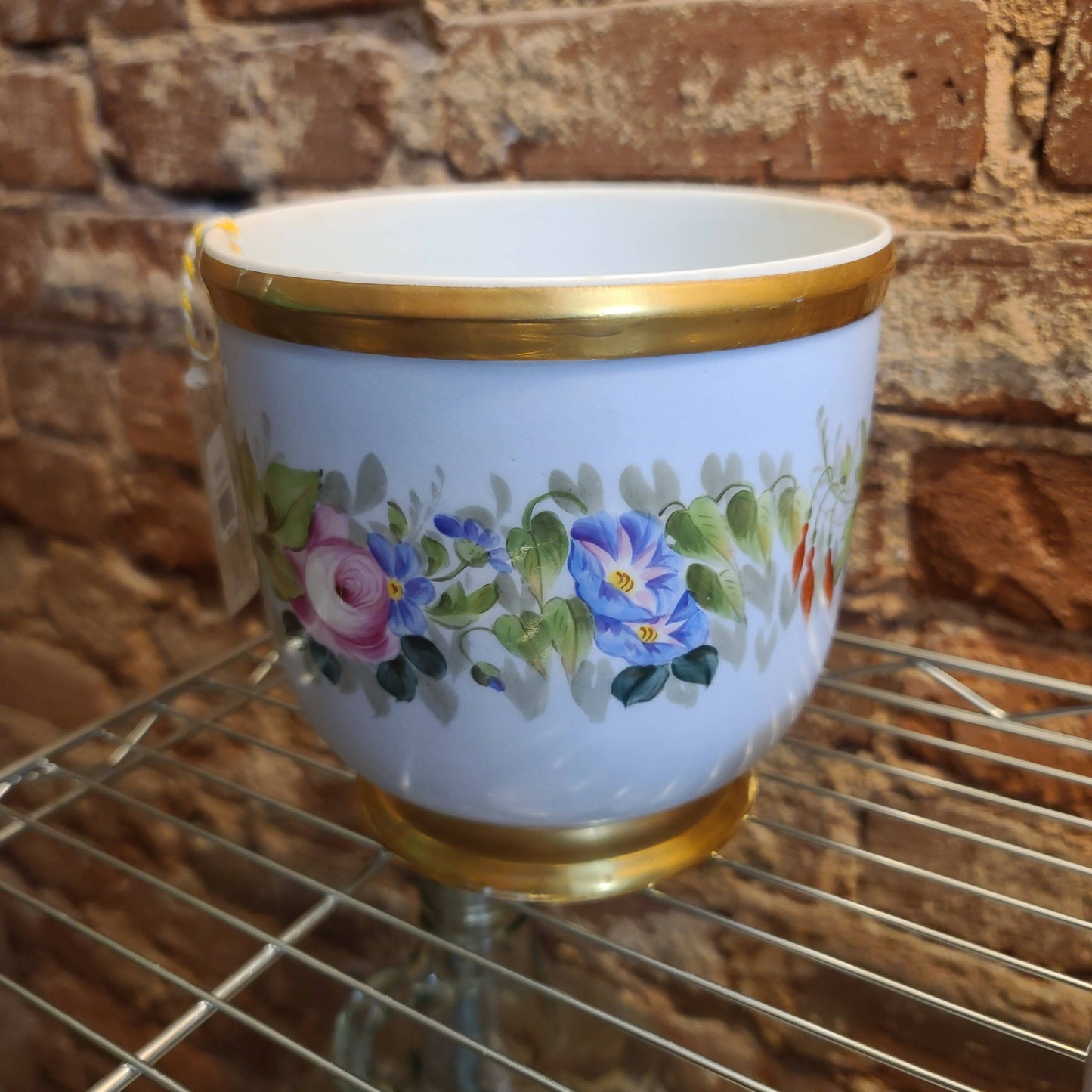 Floral Gold Rimmed Bowl