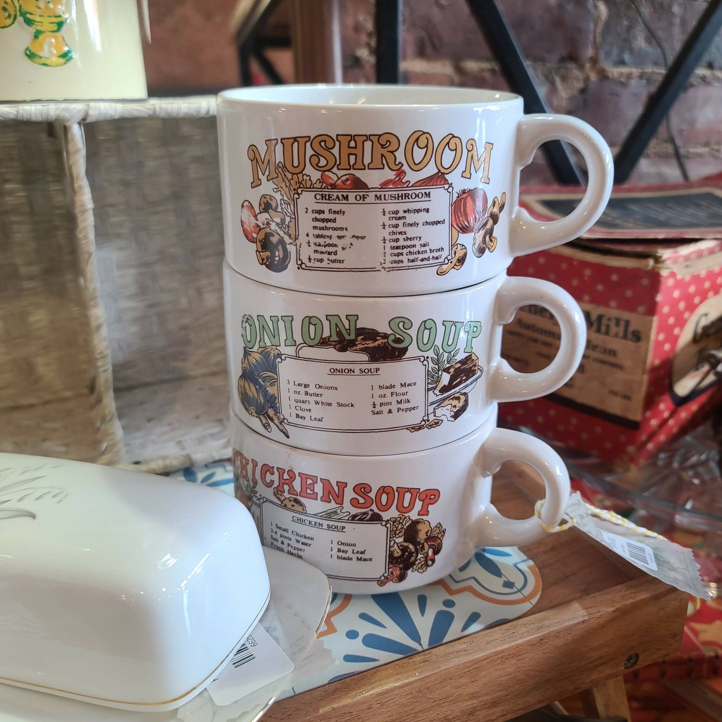 3 Soup Mugs Set
