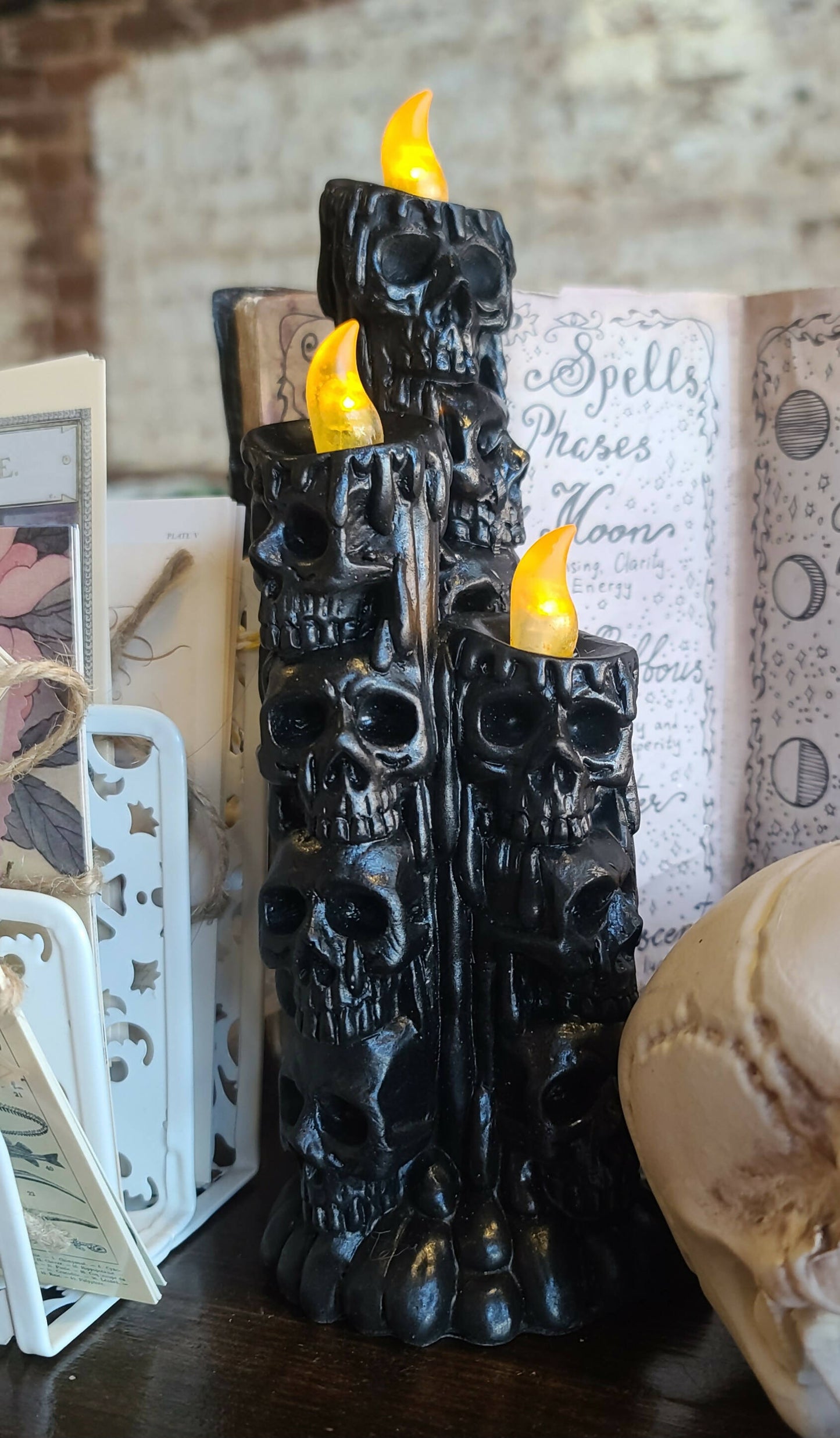 Black Spooky Candles